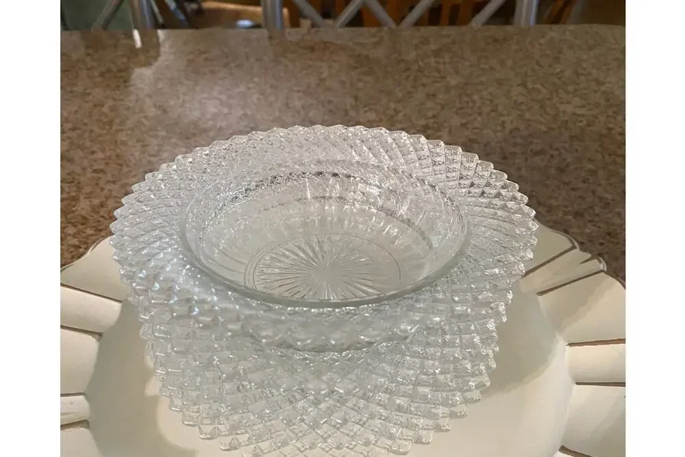 Vintage Anchor Hocking Miss America Diamond pattern Cereal bowl
